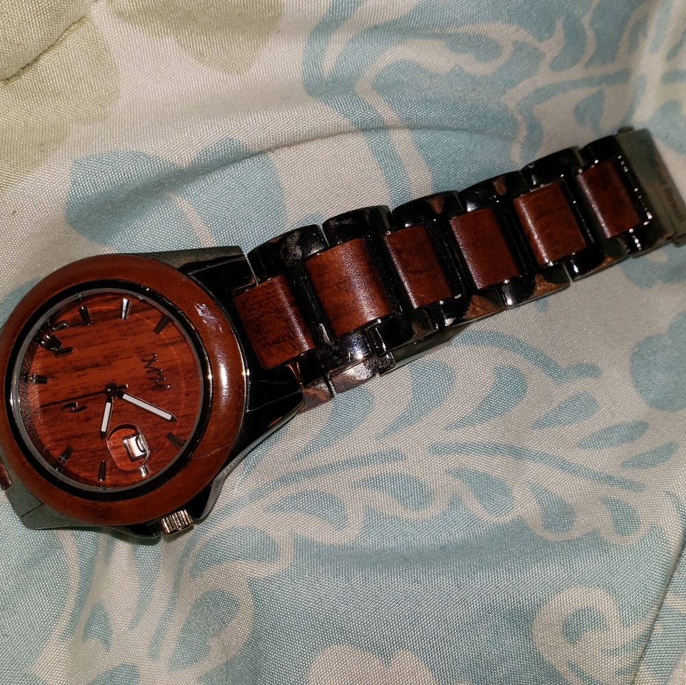 Makani Hawaii Men's Natural Woodwatch